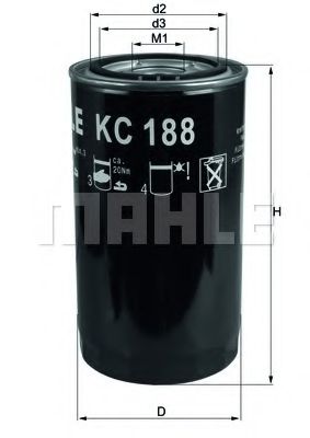 Imagine filtru combustibil KNECHT KC 188