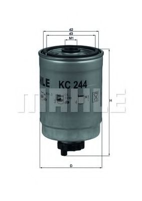 Imagine filtru combustibil KNECHT KC 244