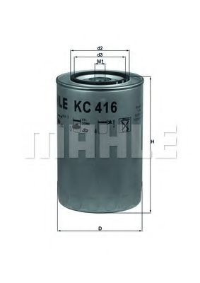 Imagine filtru combustibil KNECHT KC 416