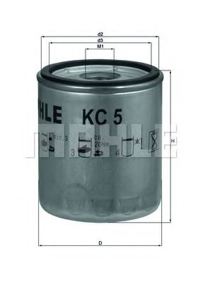 Imagine filtru combustibil KNECHT KC 5