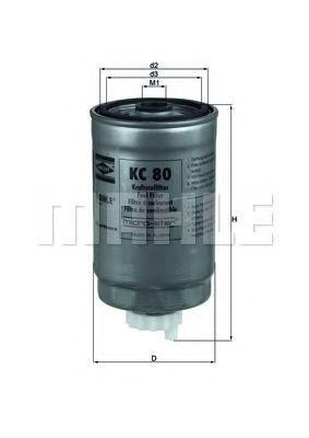 Imagine filtru combustibil KNECHT KC 80