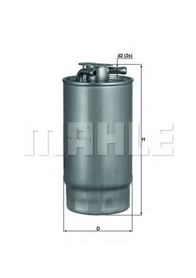 Imagine filtru combustibil KNECHT KL 160/1