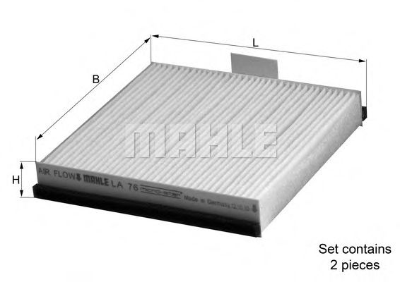 Imagine Filtru, aer habitaclu KNECHT LA 76/S