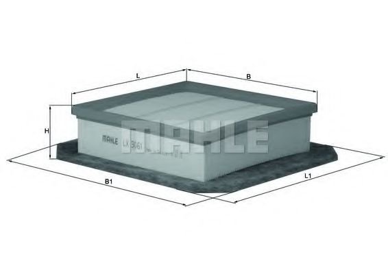 Imagine Filtru aer KNECHT LX 3061