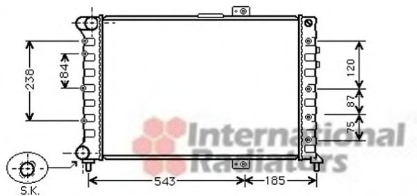 Imagine Radiator, racire motor VAN WEZEL 01002075