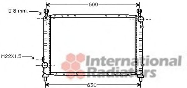 Imagine Radiator, racire motor VAN WEZEL 01002076