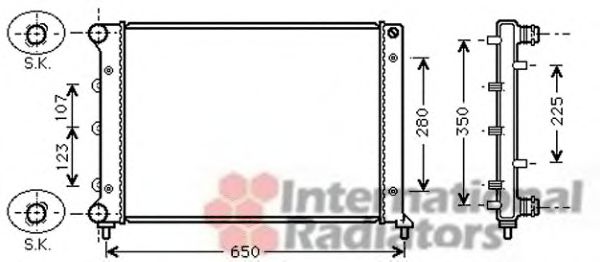 Imagine Radiator, racire motor VAN WEZEL 01002078