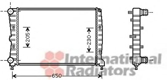 Imagine Radiator, racire motor VAN WEZEL 01002087