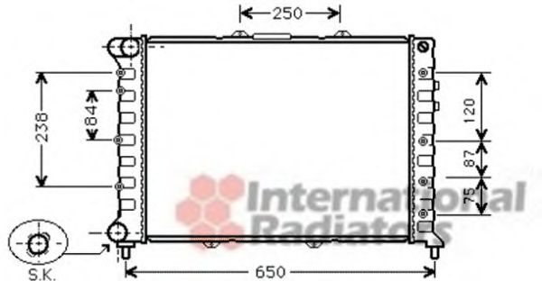 Imagine Radiator, racire motor VAN WEZEL 01002114