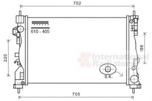 Imagine Radiator, racire motor VAN WEZEL 01002119