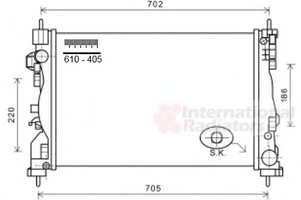 Imagine Radiator, racire motor VAN WEZEL 01002121