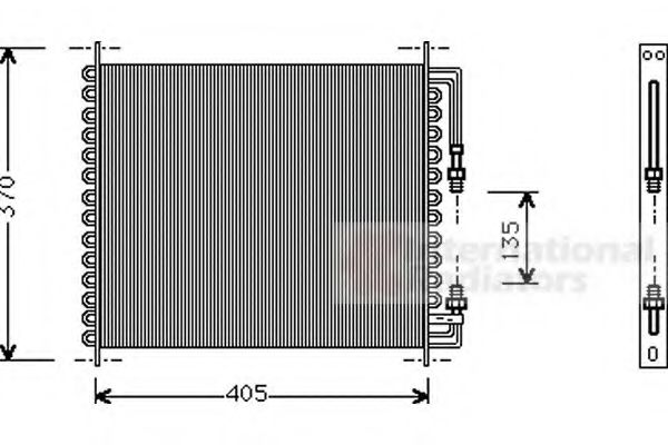 Imagine Condensator, climatizare VAN WEZEL 01005064