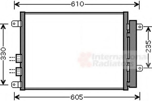 Imagine Condensator, climatizare VAN WEZEL 01005109