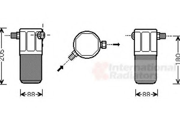 Imagine uscator,aer conditionat VAN WEZEL 0100D099