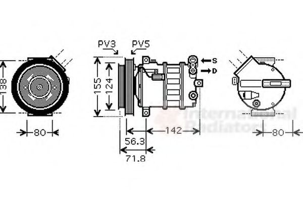 Imagine Compresor, climatizare VAN WEZEL 0100K107