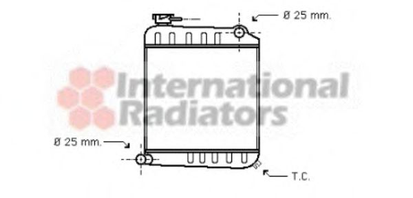 Imagine Radiator, racire motor VAN WEZEL 02002013