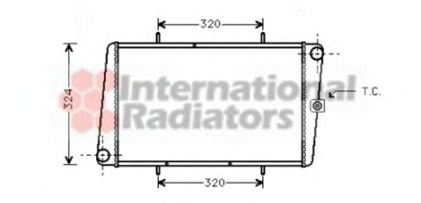 Imagine Radiator, racire motor VAN WEZEL 02002024