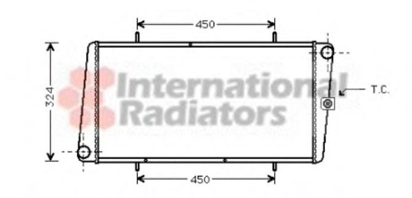 Imagine Radiator, racire motor VAN WEZEL 02002025