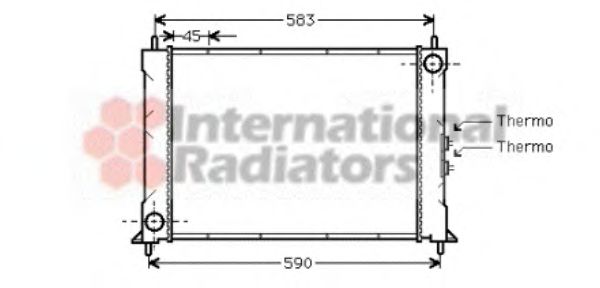 Imagine Radiator, racire motor VAN WEZEL 02002068