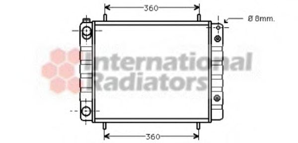 Imagine Radiator, racire motor VAN WEZEL 02002082