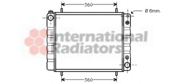 Imagine Radiator, racire motor VAN WEZEL 02002084