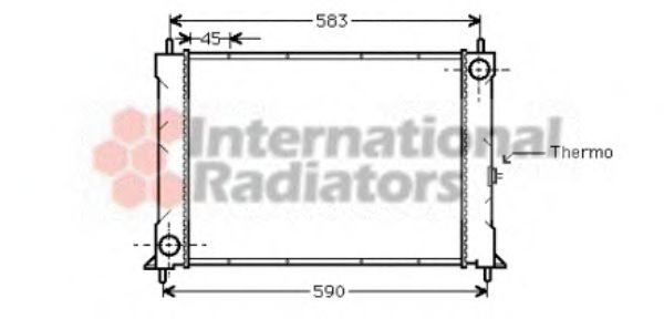 Imagine Radiator, racire motor VAN WEZEL 02002094