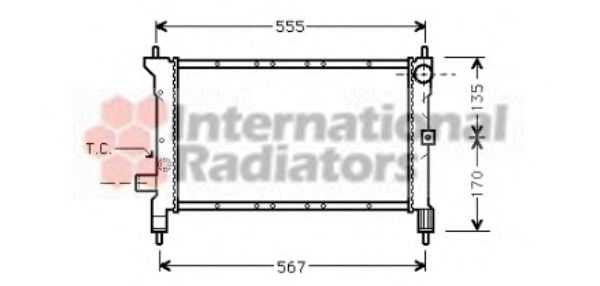 Imagine Radiator, racire motor VAN WEZEL 02002100