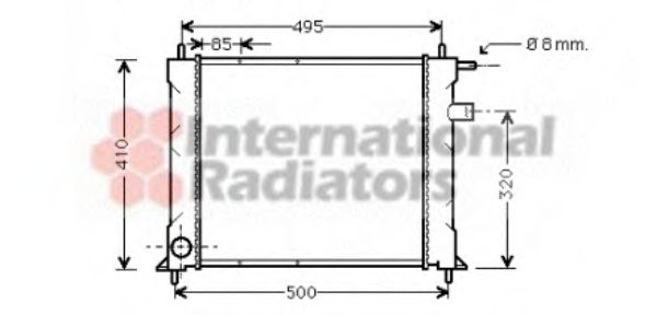 Imagine Radiator, racire motor VAN WEZEL 02002110