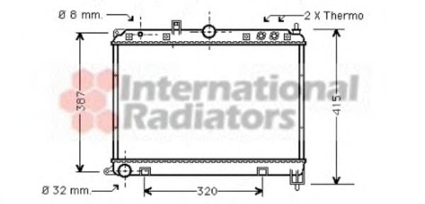 Imagine Radiator, racire motor VAN WEZEL 02002118