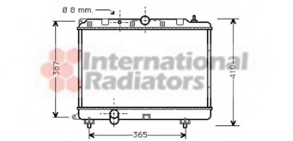 Imagine Radiator, racire motor VAN WEZEL 02002120