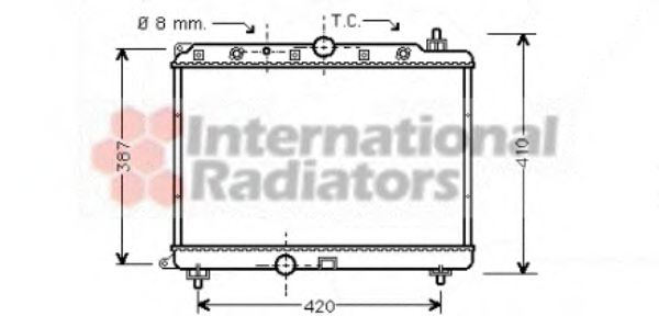 Imagine Radiator, racire motor VAN WEZEL 02002153