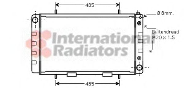 Imagine Radiator, racire motor VAN WEZEL 02002162