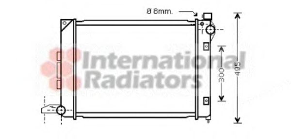 Imagine Radiator, racire motor VAN WEZEL 02002164