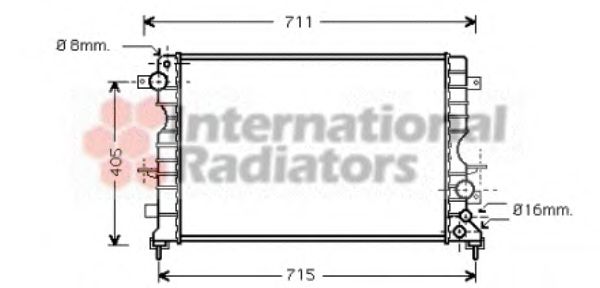 Imagine Radiator, racire motor VAN WEZEL 02002165