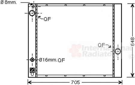 Imagine Radiator, racire motor VAN WEZEL 02002166