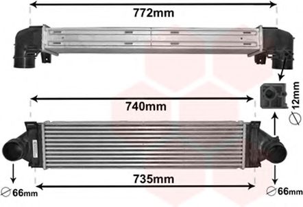 Imagine Intercooler, compresor VAN WEZEL 02004219