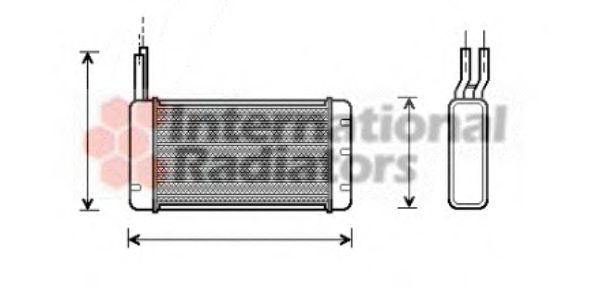 Imagine Schimbator caldura, incalzire habitaclu VAN WEZEL 02006107