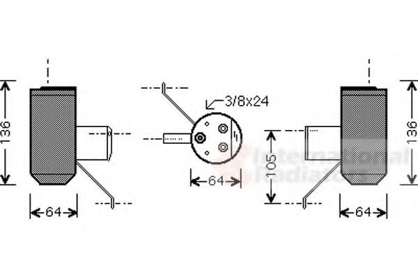 Imagine uscator,aer conditionat VAN WEZEL 0200D042