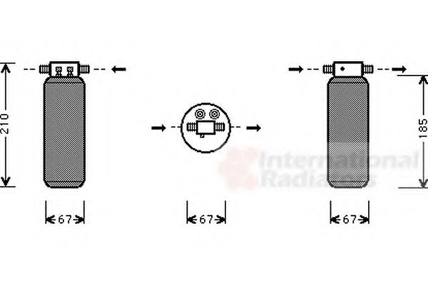 Imagine uscator,aer conditionat VAN WEZEL 0200D145