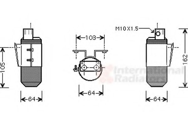 Imagine uscator,aer conditionat VAN WEZEL 0200D170