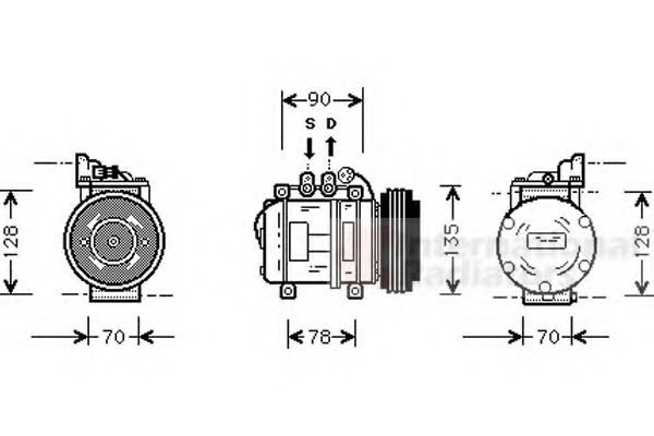 Imagine Compresor, climatizare VAN WEZEL 0200K018