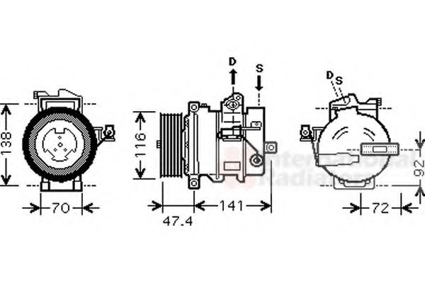 Imagine Compresor, climatizare VAN WEZEL 0200K188