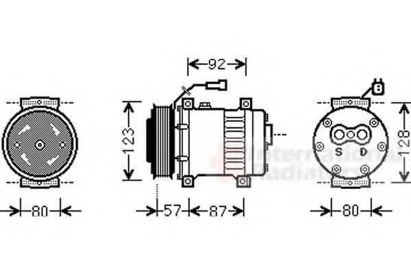 Imagine Compresor, climatizare VAN WEZEL 0200K203