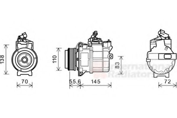 Imagine Compresor, climatizare VAN WEZEL 0200K204