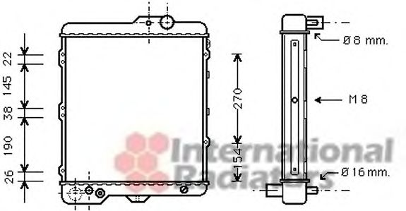 Imagine Radiator, racire motor VAN WEZEL 03002002