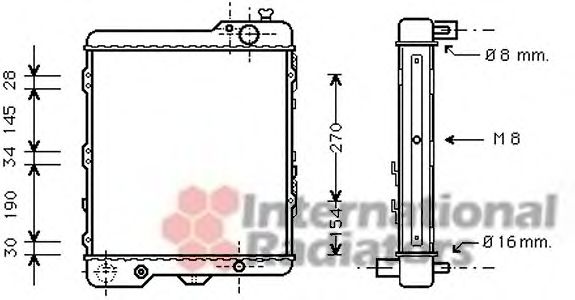 Imagine Radiator, racire motor VAN WEZEL 03002038