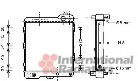 Imagine Radiator, racire motor VAN WEZEL 03002040