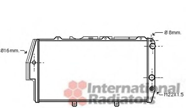 Imagine Radiator, racire motor VAN WEZEL 03002055