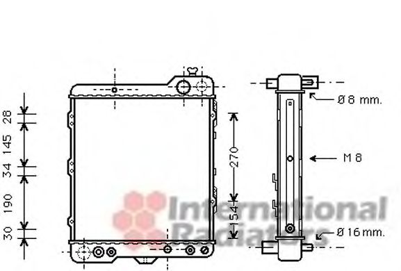 Imagine Radiator, racire motor VAN WEZEL 03002060