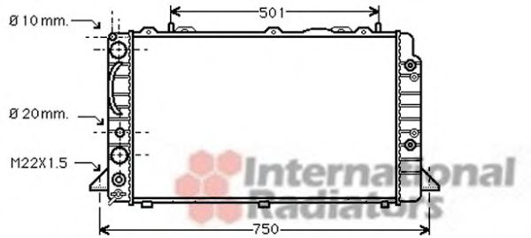 Imagine Radiator, racire motor VAN WEZEL 03002090